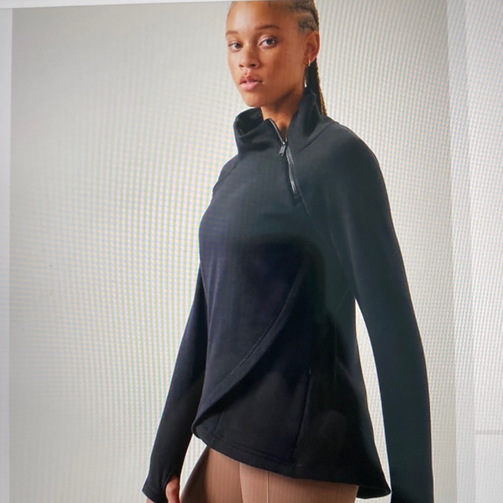 Athleta Cozy Karma Asym Pullover